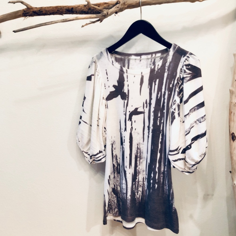 Sweater with Billowy Sleeves